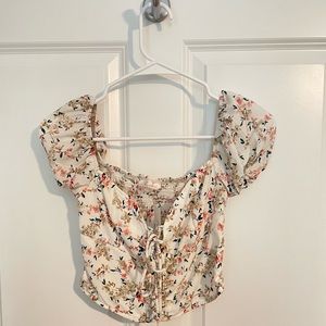 Cute off the shoulder crop top